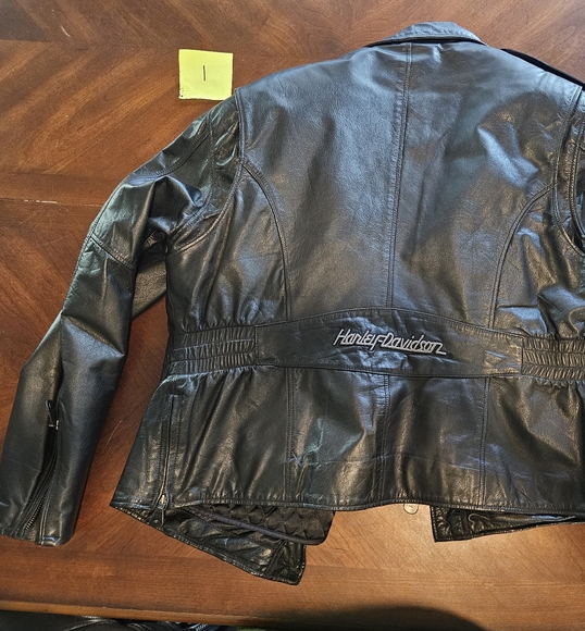 Harley-Davidson Black Leather Motorcycle Jacket - Picture 3 of 5